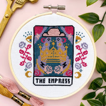 Load image into Gallery viewer, The Empress Tarot Card Cross Stitch Kit
