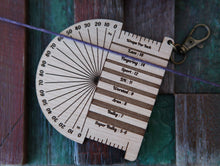 Load image into Gallery viewer, Raven WPI Ruler &amp; Twist Angle Yarn Gauge
